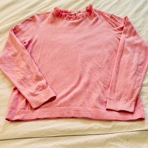 J Crew Ruffle Neck Pullover Sweater